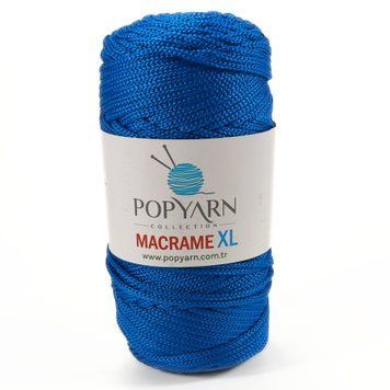 Пряжа Macrame Xl/Макраме ХЛ, синьо-блакитний B-500, Popyarn Popyarn фото