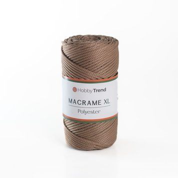 Пряжа Macrame XL/Макраме XL, темно-бежевий 2003/38, Hobbi Trend 5591 фото
