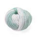 Пряжа Boutique Wool/Бутік Вул, білий-бірюзовий КВ04, Knit Me 631 фото 2