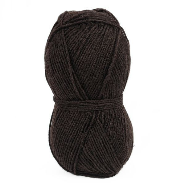 Пряжа Super Wool/Супер Вул, коричневий NW007, Lady Yarn 2439 фото