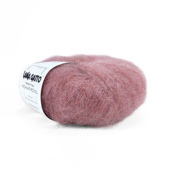 Пряжа Mohair Royal/Мохер Роял, цукровий гранат 14445, Lana Gatto 3776 фото