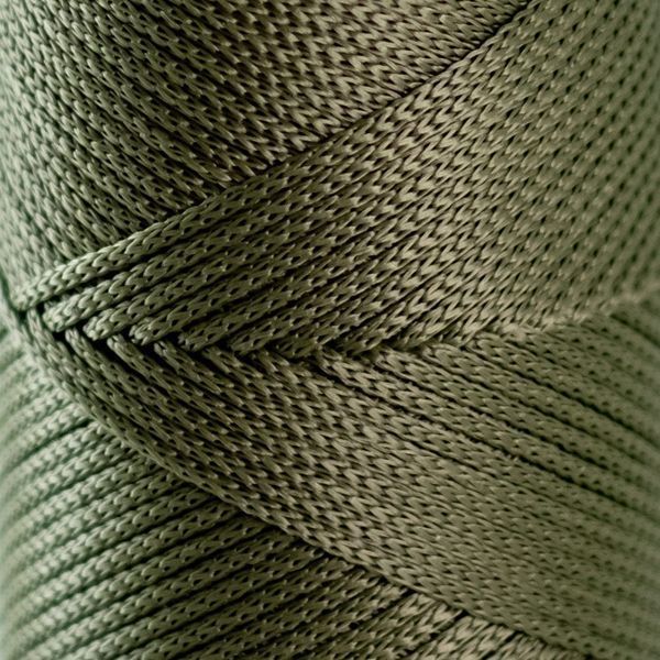 Пряжа Macrame №4/Макраме №4, хакі 2002/193, Hobbi Trend 5495 фото