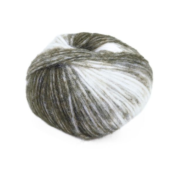 Пряжа Boutique Wool/Бутік Вул, болотяний-молочний КВ08, Knit Me 635 фото