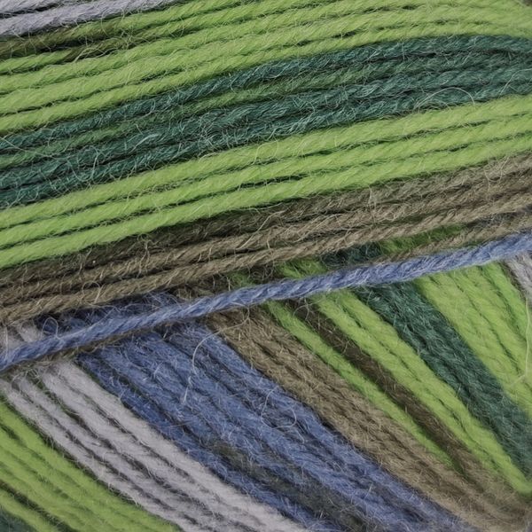 Пряжа Comfy/Комфі, синій-салатовий-сірий DO051, Lady Yarn 1457 фото