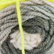 Пряжа Happy Wool/Хеппі Вул, білий-лимонний-пісок-оливковий HW6, Knit Me 1152 фото 4