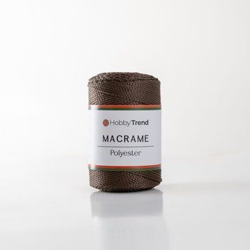 Пряжа Macrame №3/Макраме №3, кора дуба 2001/208, Hobbi Trend 5598 фото