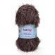 Пряжа Eyelash/Айлеш, світло-коричневий 32, Knit Me 1052 фото
