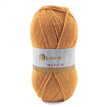 Пряжа Muffin/Мафін, золото AHB014, Lady Yarn 1503 фото