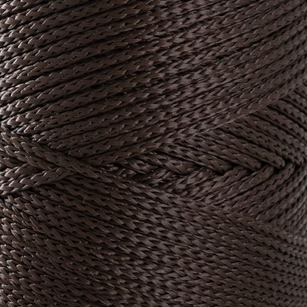 Пряжа Macrame №3/Макраме №3, темно-коричневий 2001/210, Hobbi Trend 5599 фото
