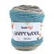 Пряжа Happy Wool/Хеппі Вул, блакитний-білий-темно сірий-сірий-світло сірий HW8, Knit Me 1154 фото