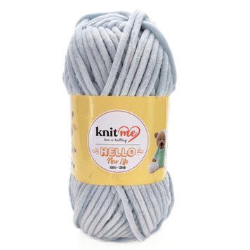 Пряжа Hello/Хеллоу, світло-сірий 910, Knit Me Knit Me фото