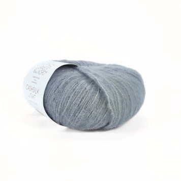 Пряжа Cashsilk Light/Кашсілк Лайт, сизий 3052, Laines du Nord 4040 фото