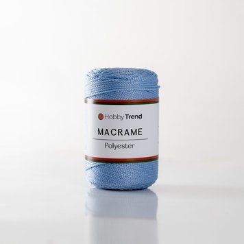 Пряжа Macrame №3/Макраме №3, світло-блакитний 2001/220, Hobbi Trend 5600 фото