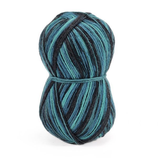 Пряжа Comfy/Комфі, темно синій-блакитний-бірюзовий P4313, Lady Yarn 1460 фото