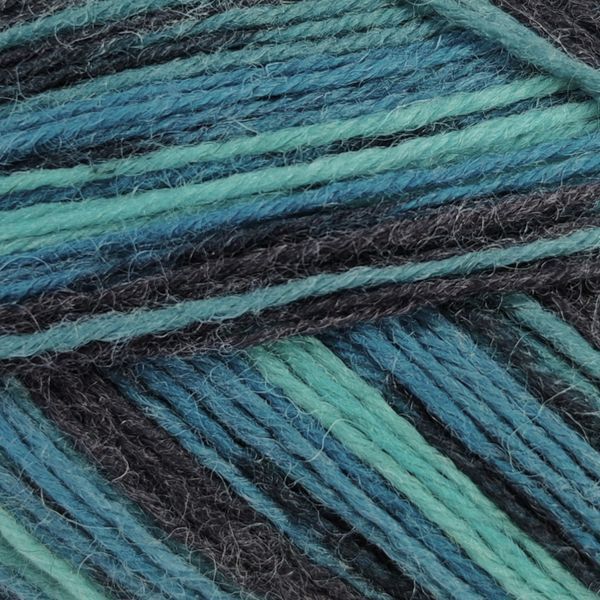 Пряжа Comfy/Комфі, темно синій-блакитний-бірюзовий P4313, Lady Yarn 1460 фото