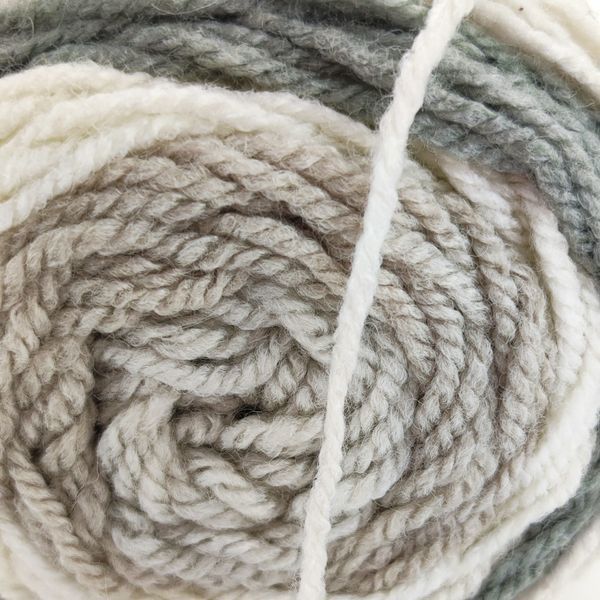 Пряжа Happy Wool/Хеппі Вул, екрю-світла ялина-молочний-світло бежевий-світло сірий HW16, Knit Me 1156 фото