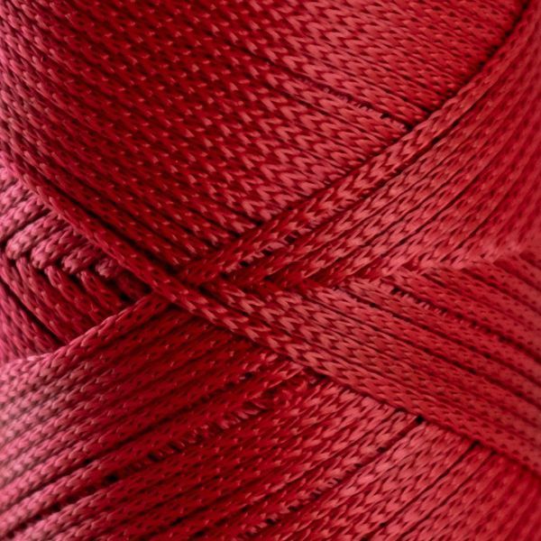 Пряжа Macrame №4/Макраме №4, вишневий 2002/105, Hobbi Trend 5502 фото