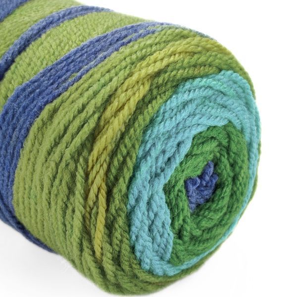 Пряжа Happy Wool/Хеппі Вул, індіго-фісташковий-бірюзовий-зелений HW12, Knit Me 1157 фото