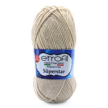 Пряжа Superstar/Суперстар, мушля 77011, Etrofil 139 фото
