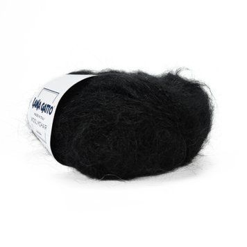 Пряжа Wool Mohair/Вул Мохер, чорний 6037, Lana Gatto 4007 фото