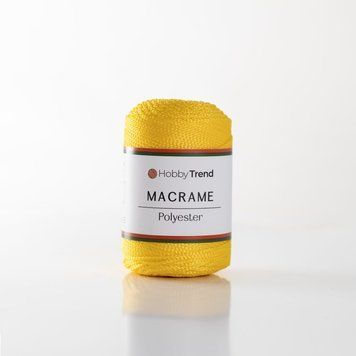 Пряжа Macrame №3/Макраме №3, жовтий 2001/59, Hobbi Trend 5603 фото