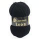 Пряжа Leon/Леон, чорний LN004, Lady Yarn 1464 фото
