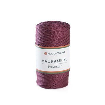 Пряжа Macrame XL/Макраме XL, бордовий 2003/110, Hobbi Trend 5555 фото