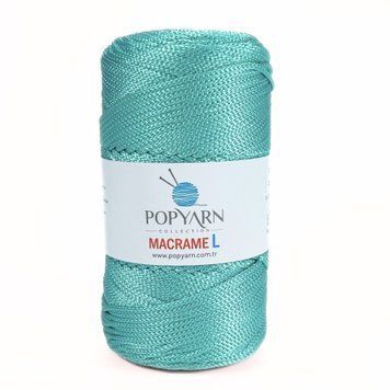 Пряжа Macrame L/Макраме Л, бірюзовий B-432, Popyarn Popyarn фото