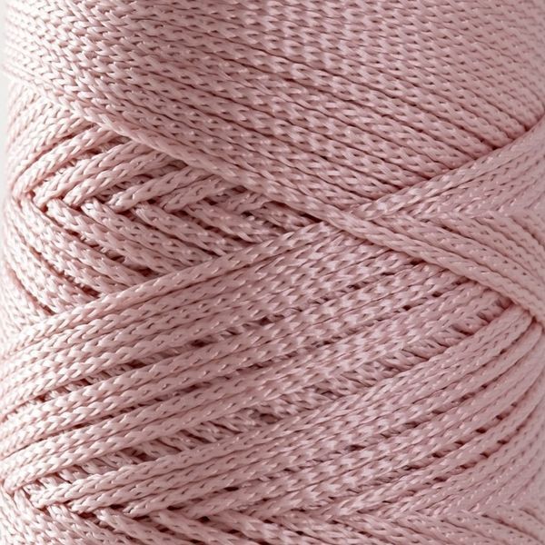 Пряжа Macrame №3/Макраме №3, пудровий рожевий 2001/72, Hobbi Trend 5606 фото