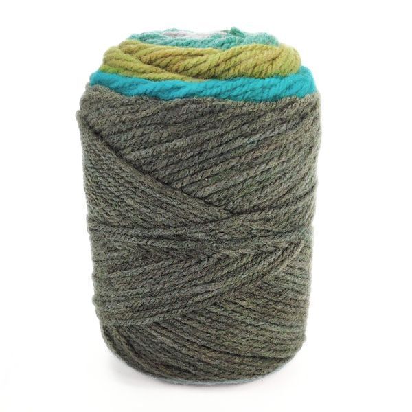 Пряжа Happy Wool/Хеппі Вул, хакі-бірюза-болотяний-блакитна ялина-світло сірий HW19, Knit Me 1166 фото