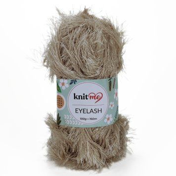 Пряжа Eyelash/Айлеш, бежевий 05, Knit Me 1062 фото