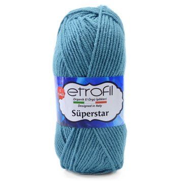 Пряжа Superstar/Суперстар, морська хвиля 74066, Etrofil 145 фото