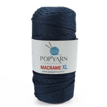 Пряжа Macrame Xl/Макраме ХЛ, антрацит B-516, Popyarn Popyarn фото