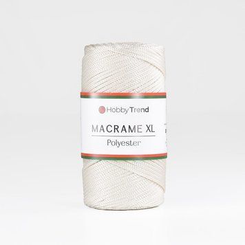 Пряжа Macrame XL/Макраме XL, молочний 2003/10, Hobbi Trend 5583 фото