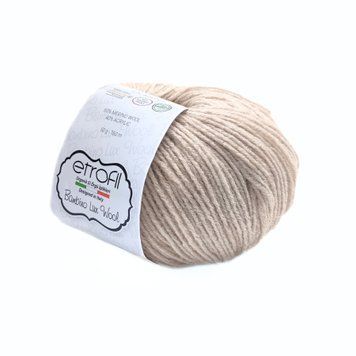 Пряжа Bambino Lux Wool/Бамбіно Люкс Вул, світло-бежевий 70077, Etrofil 244 фото