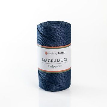 Пряжа Macrame XL/Макраме XL, темно-синій 2003/260, Hobbi Trend 5562 фото