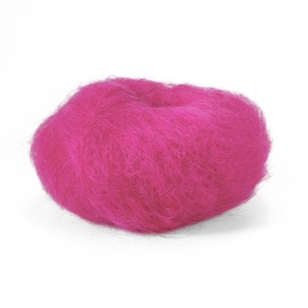 Пряжа Wool Mohair/Вул Мохер, яскраво-рожевий 30483, Lana Gatto 4017 фото