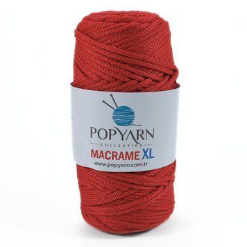 Пряжа Macrame Xl/Макраме ХЛ, червоний В-430, Popyarn Popyarn фото