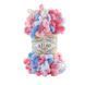 Пряжа Alize Puffy Color/Алізе Пуффі Колор, блакитний-рожевий-білий 6525 1734 фото 1