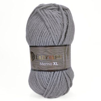 Пряжа Merino XL/Меріно ХЛ, сірий NW022, Lady Yarn 2487 фото