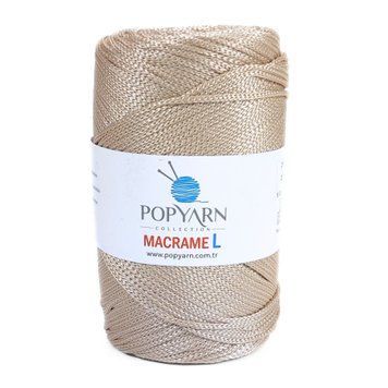 Пряжа Macrame L/Макраме Л, пісок B-706, Popyarn Popyarn фото