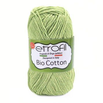 Пряжа Bio Cotton/Біо Котон, салатовий 10601, Etrofil Etrofil фото
