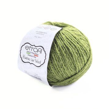 Пряжа Bambino Lux Wool/Бамбіно Люкс Вул, світло-зелений 70408, Etrofil 251 фото
