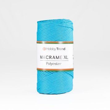 Пряжа Macrame XL/Макраме XL, яскраво-блакитний 2003/232, Hobbi Trend 5568 фото