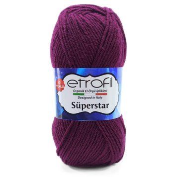 Пряжа Superstar/Суперстар, сливовий 70609, Etrofil 155 фото