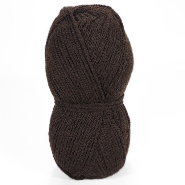 Пряжа Nice Woolly/Найс Вулл, темно-коричневий NW007, Lady Yarn 2470 фото