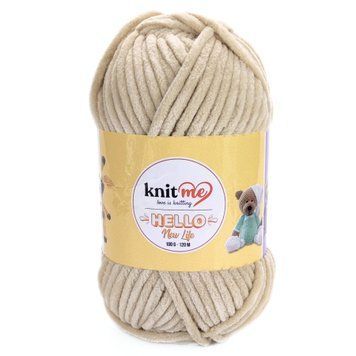 Пряжа Hello/Хеллоу, бежевий 905, Knit Me Knit Me фото