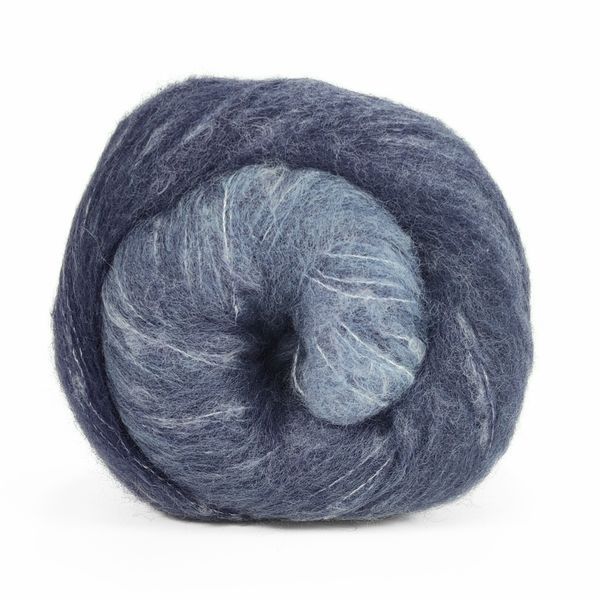 Пряжа Cashsilk Cotton Degrade/Кашсілк Коттон Деграде, синій 13, Laines du Nord 3947 фото