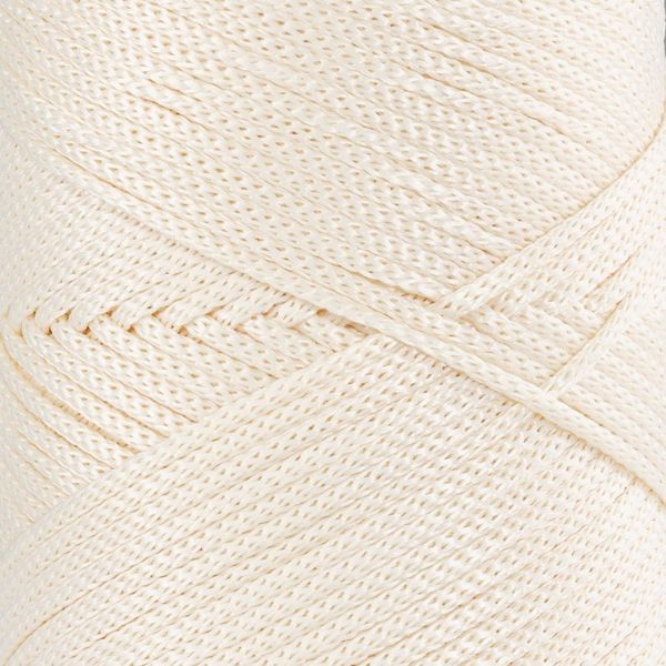 Пряжа Macrame №4/Макраме №4, ванільний 2002/17, Hobbi Trend 5534 фото