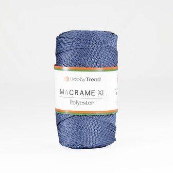 Пряжа Macrame XL/Макраме XL, сіро-синій 2003/236, Hobbi Trend 5570 фото